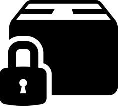 Locked Package Sticker Svg Vector, Free Vectors File